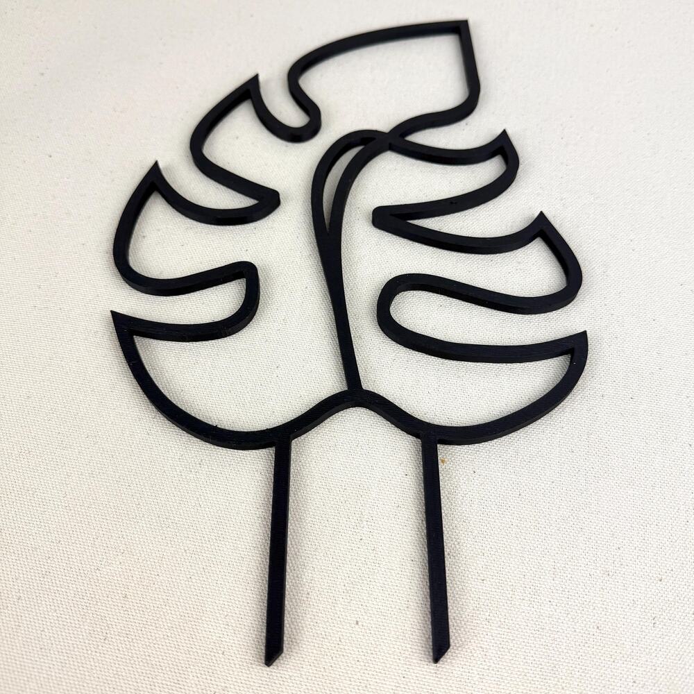 Plant Trellis, Monstera Inspired Plant Support, Indoor Garden Decor, 11.5" tall - Picture 4 of 8